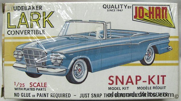 Jo-Han 1/25 Studebaker Lark Convertible, CS-507 plastic model kit